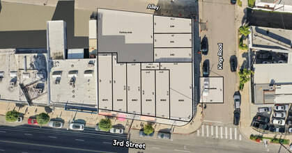 8361-8371 W 3rd St, Los Angeles, CA - aerial  map view