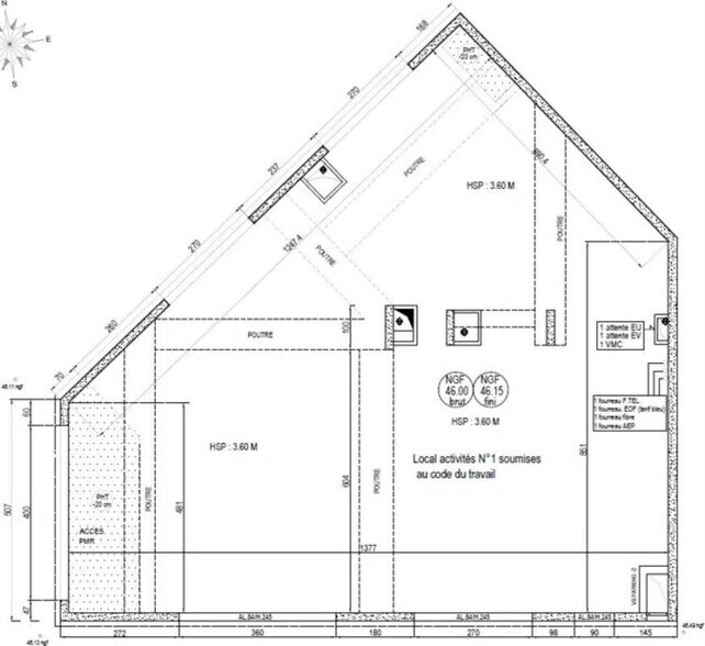 Retail in Poissy for lease - Floor Plan - Image 2 of 3
