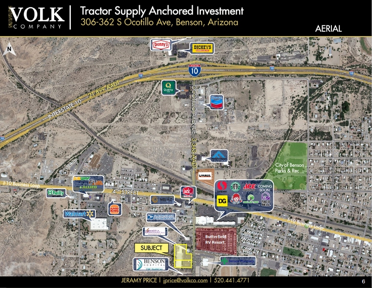 306-362-362 S Ocotillo Ave, Benson, AZ for sale - Aerial - Image 3 of 17