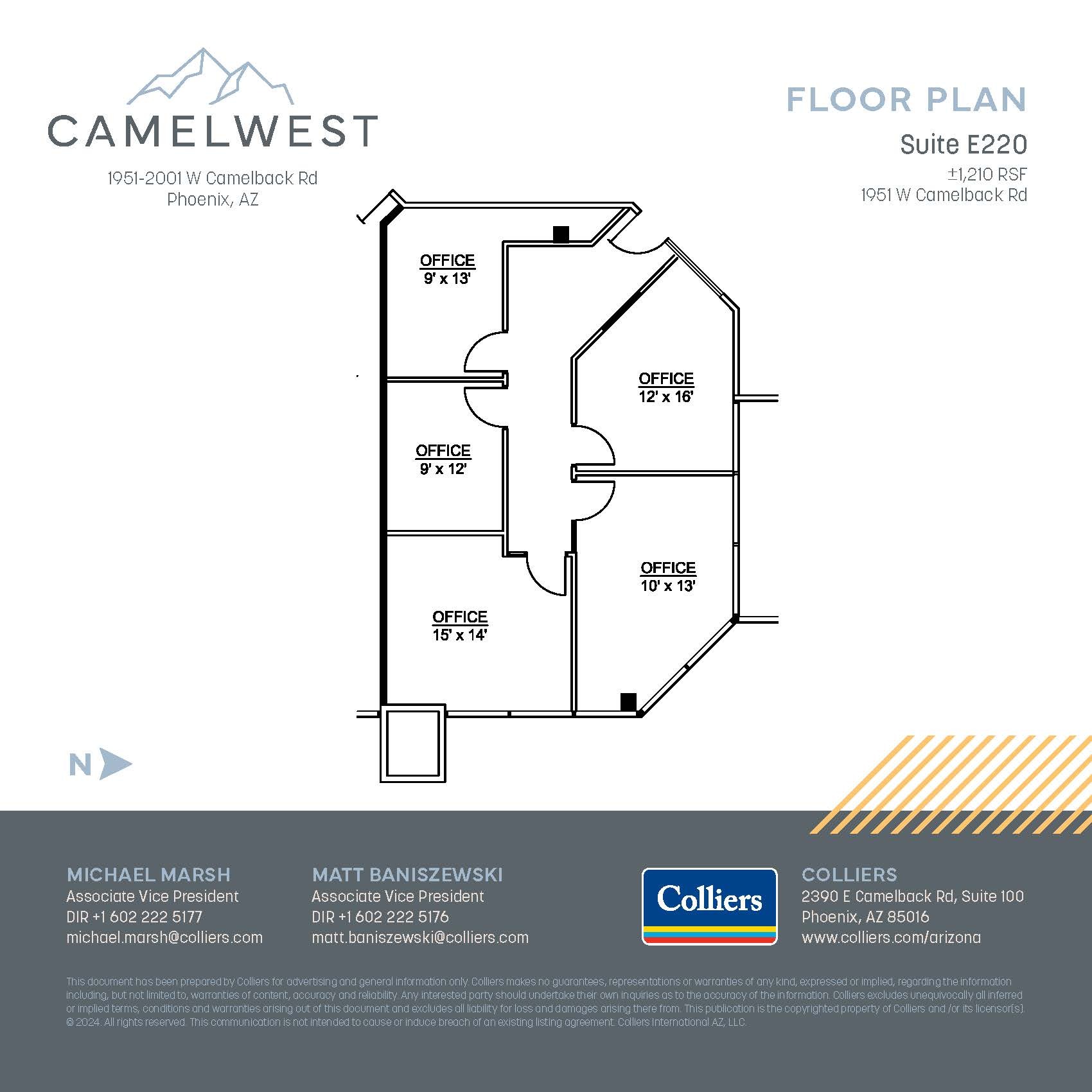 2001 W Camelback Rd, Phoenix, AZ for lease Floor Plan- Image 1 of 1