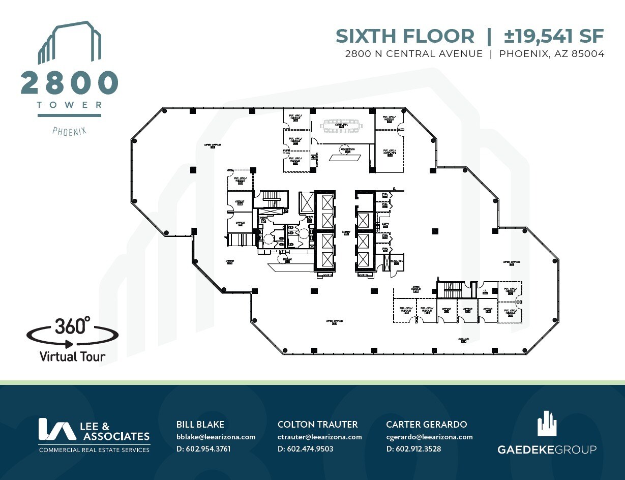 2800 N Central Ave, Phoenix, AZ for lease Floor Plan- Image 1 of 1