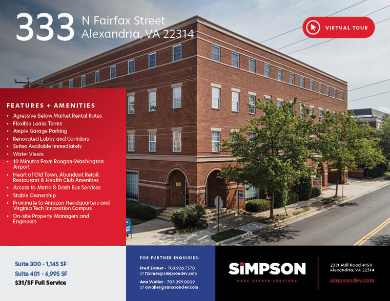 333 N Fairfax St, Alexandria, VA for lease - Building Photo - Image 1 of 6