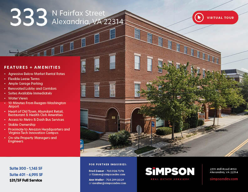 333 N Fairfax St, Alexandria, VA for lease Building Photo- Image 1 of 7