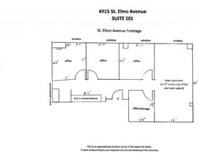 4915 St. Elmo Ave, Bethesda, MD for lease Floor Plan- Image 1 of 1