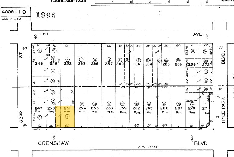 6310-6314 Crenshaw Blvd, Los Angeles, CA for sale Plat Map- Image 1 of 1