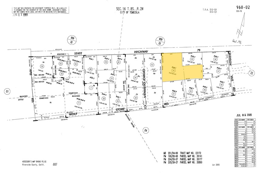 32605 Temecula Pky, Temecula, CA for lease - Plat Map - Image 2 of 10