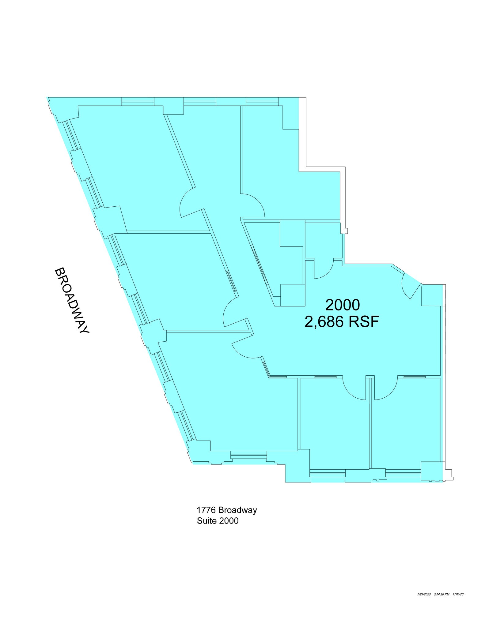 1776 Broadway, New York, NY for lease Site Plan- Image 1 of 6