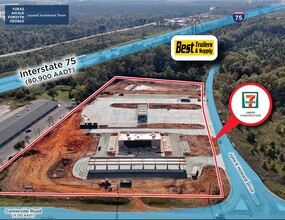 GA Highway 247 Connector, Byron, GA - aerial  map view - Image1