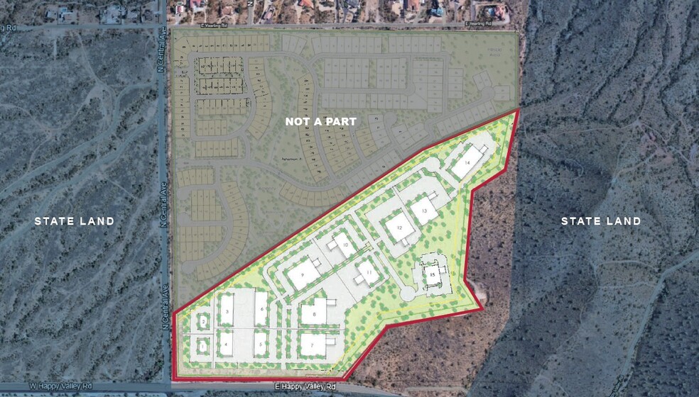 NEC Central Ave & Happy Valley Rd, Phoenix, AZ for sale - Site Plan - Image 2 of 3