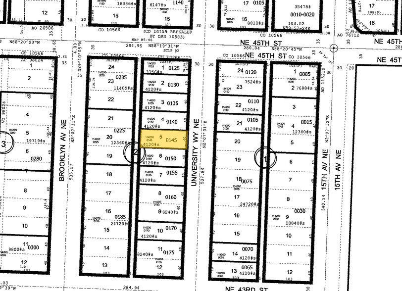 4329 University Way NE, Seattle, WA for lease - Plat Map - Image 2 of 3