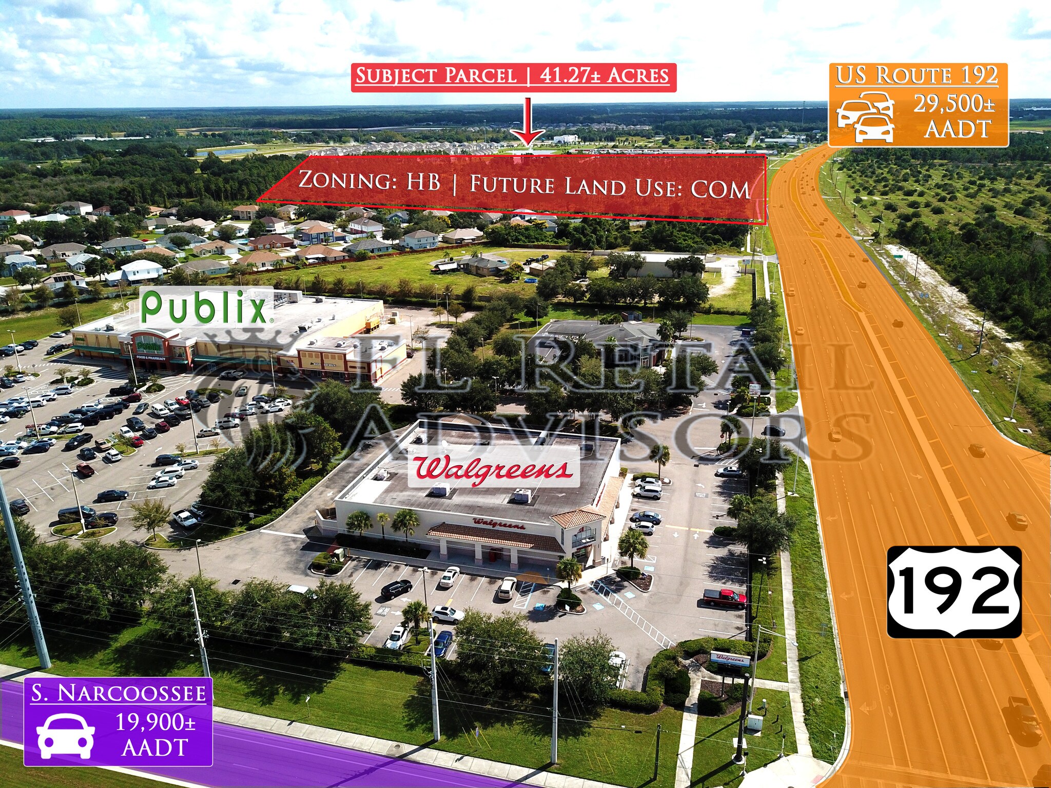 Narcoossee Rd, Saint Cloud, FL for sale Aerial- Image 1 of 1