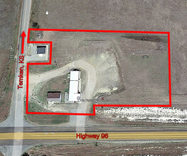 3203 Highway 96, Timken, KS - aerial  map view