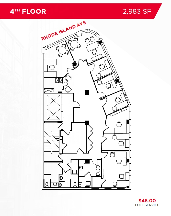 1710 Rhode Island Ave NW, Washington, DC for lease Floor Plan- Image 1 of 1