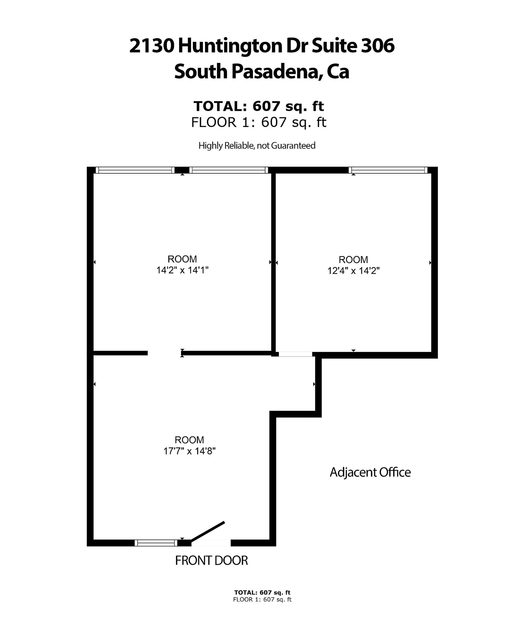2130 Huntington Dr, South Pasadena, CA for lease Floor Plan- Image 1 of 6