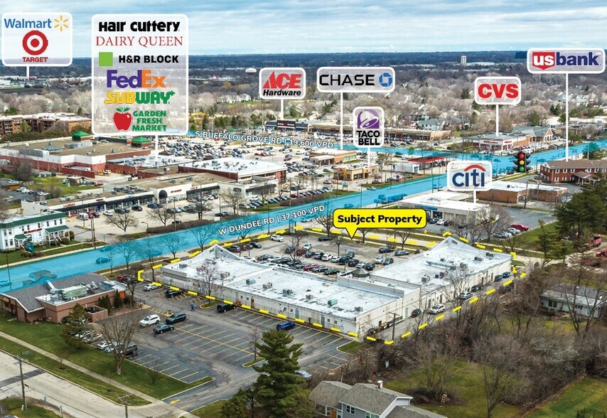 125-165 W Dundee Rd, Buffalo Grove, IL for sale - Building Photo - Image 1 of 1