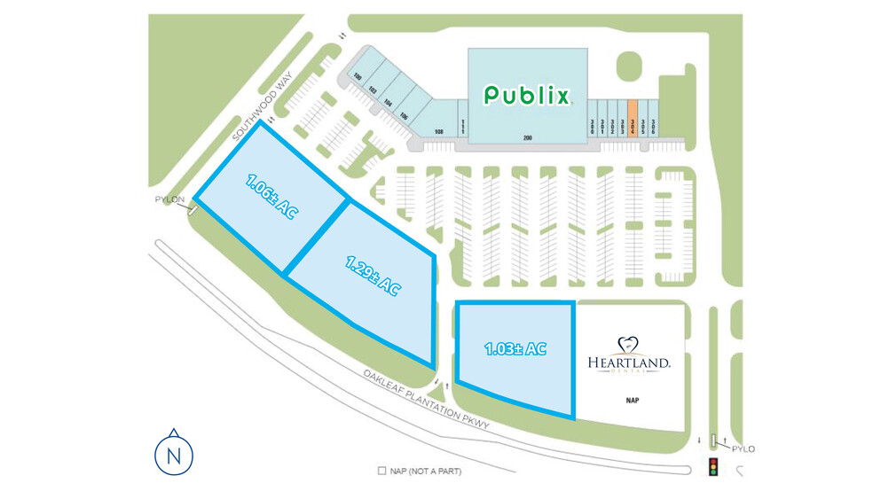 1075 Oakleaf Plantation Pky, Orange Park, FL for lease - Site Plan - Image 2 of 2