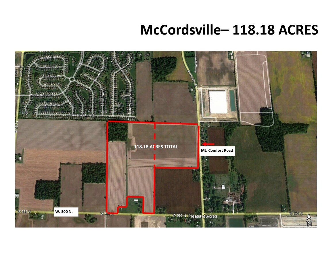 0 500th, Mccordsville, IN 46055 118.18 Acres McCordsville, IN.