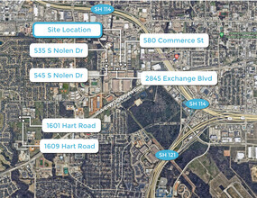 2870 Exchange Blvd, Southlake, TX - AERIAL  map view