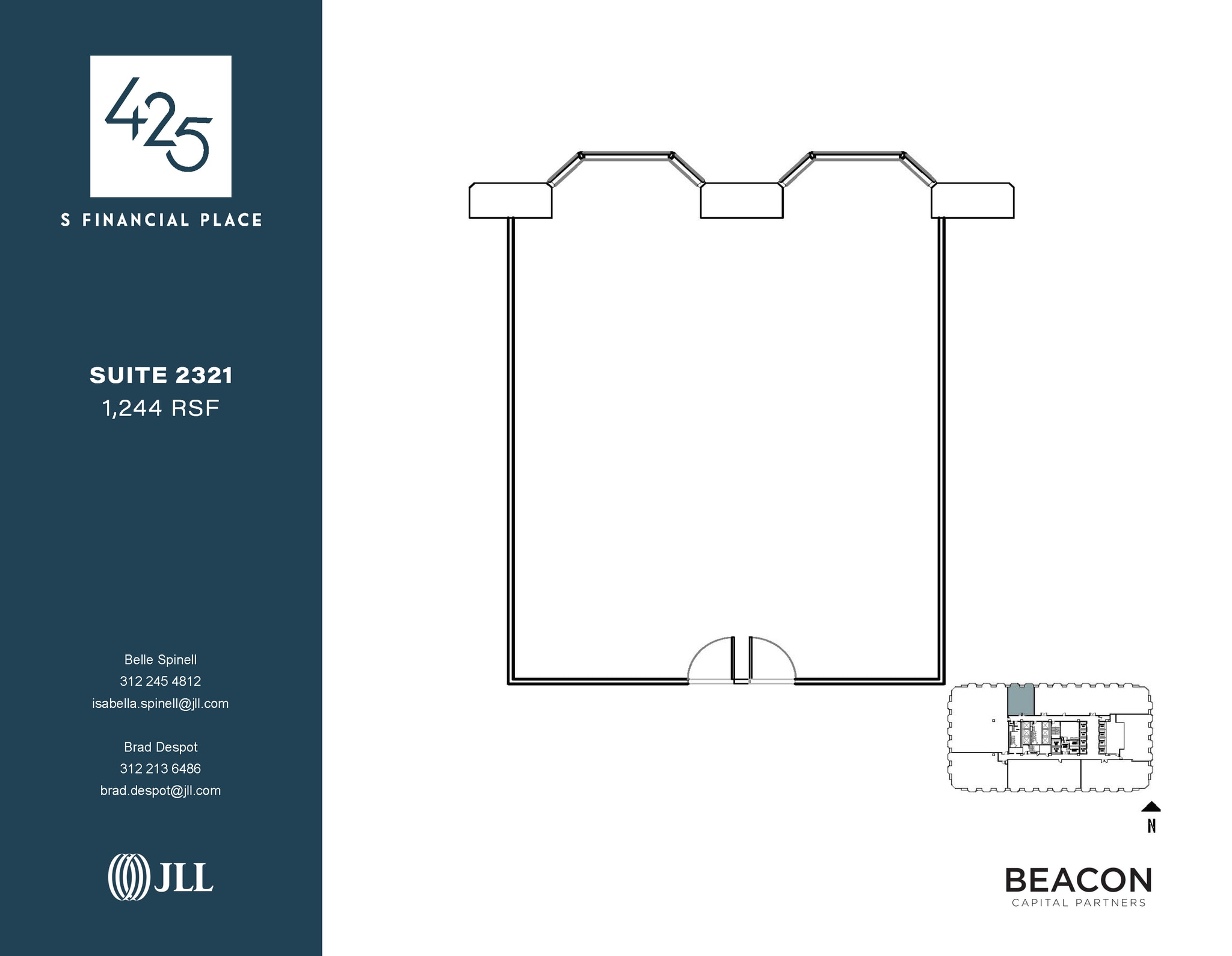 425 S Financial Pl, Chicago, IL for lease Floor Plan- Image 1 of 1