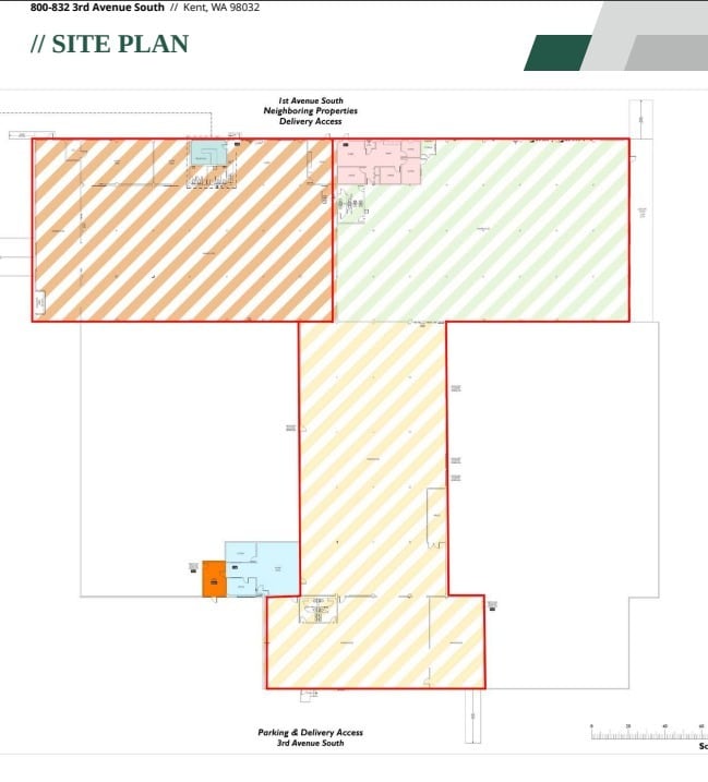 811-832 3rd Ave S, Kent, WA for lease Site Plan- Image 1 of 1