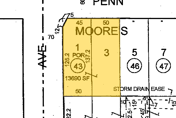 7304 Painter Ave, Whittier, CA for sale - Plat Map - Image 1 of 1