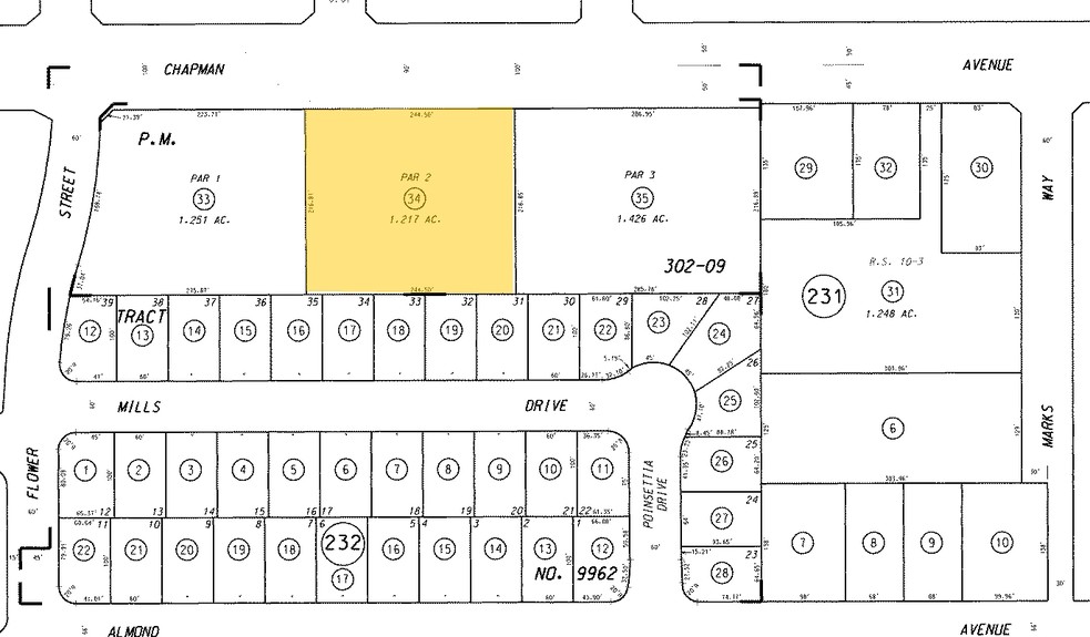 2140 W Chapman Ave, Orange, CA for sale - Plat Map - Image 1 of 1