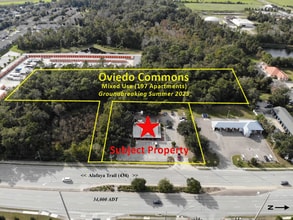 1340 Alafaya Trl, Oviedo, FL - AERIAL  map view