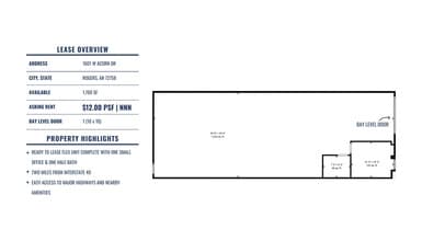 1601 Acorn Dr, Rogers, AR for lease Floor Plan- Image 1 of 5