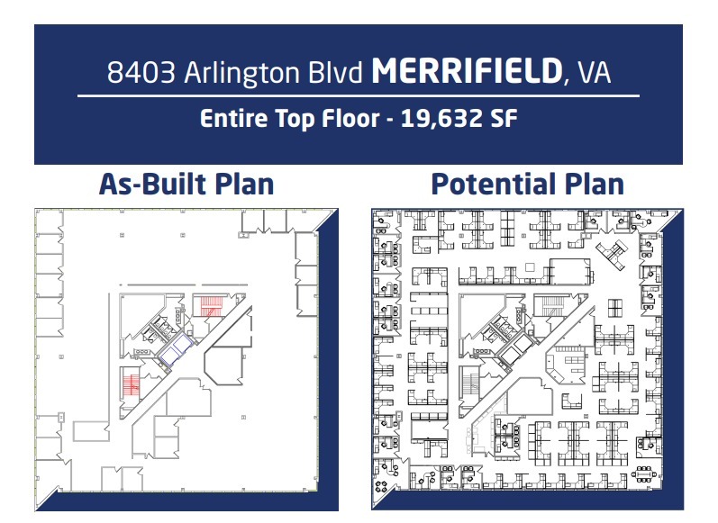 8403 Arlington Blvd, Fairfax, VA for lease Floor Plan- Image 1 of 1