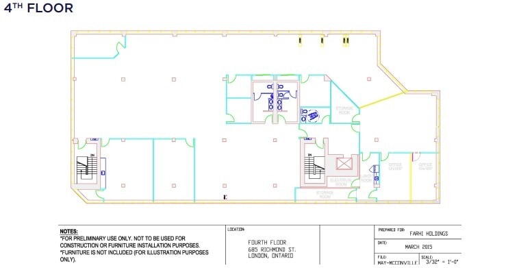 685 Richmond St, London, ON for lease Floor Plan- Image 1 of 1