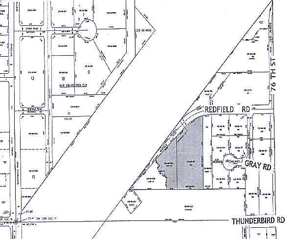 7575 E Redfield Rd, Scottsdale, AZ for lease - Plat Map - Image 3 of 10