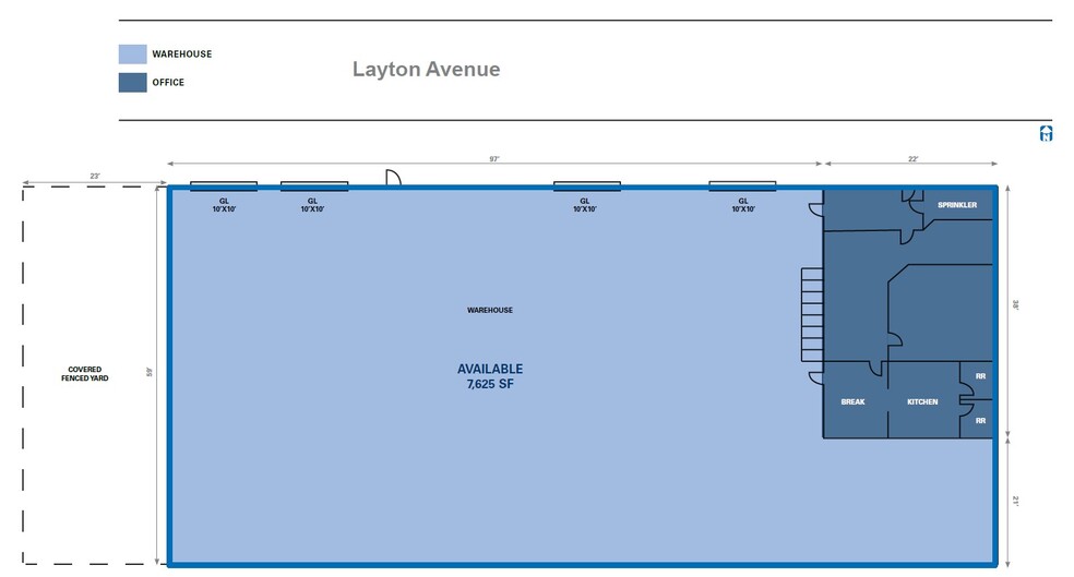 801 W Layton Ave, Salt Lake City, UT for lease - Floor Plan - Image 2 of 2