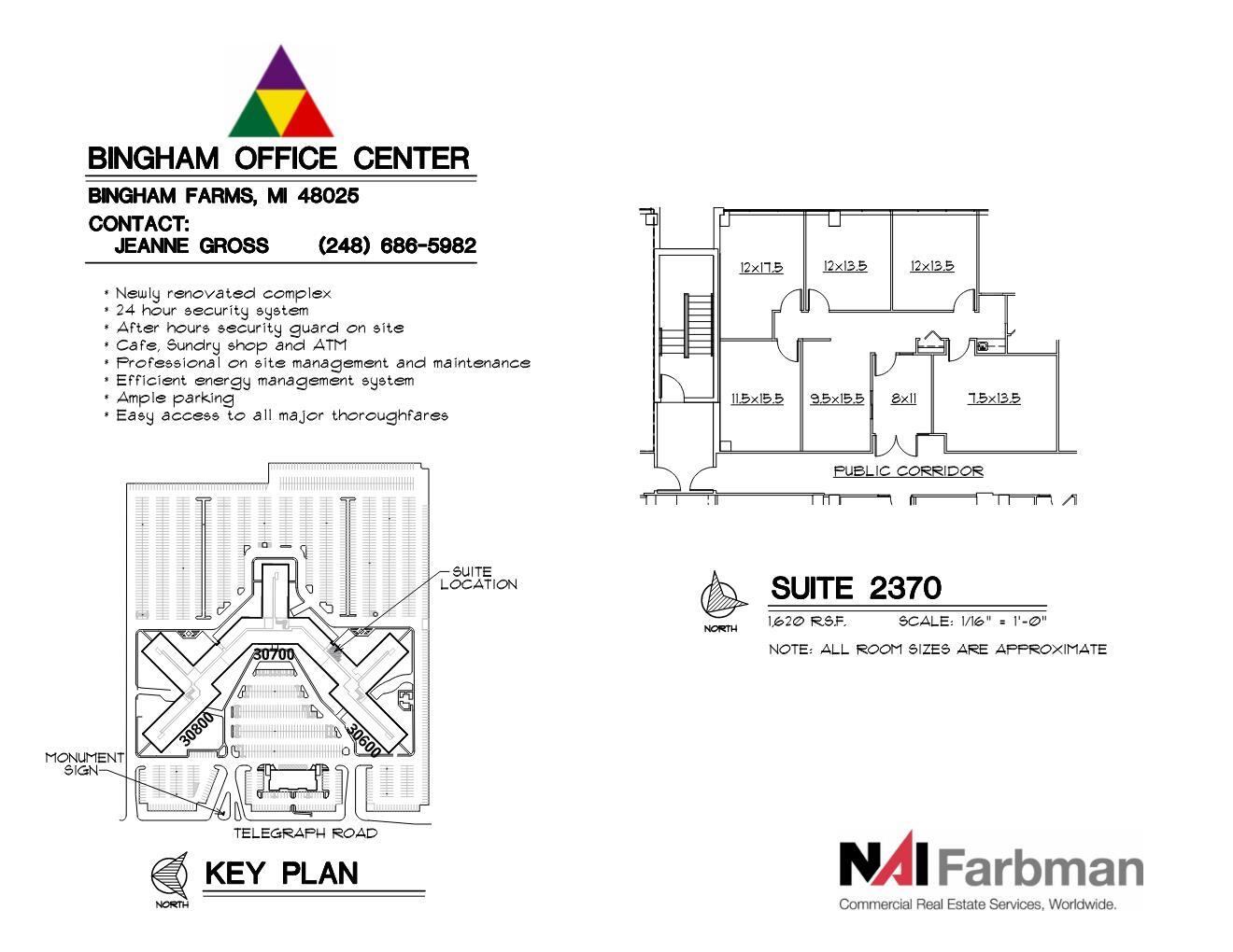 30600-30700 - 30800 Telegraph Rd, Bingham Farms, MI for lease Floor Plan- Image 1 of 1