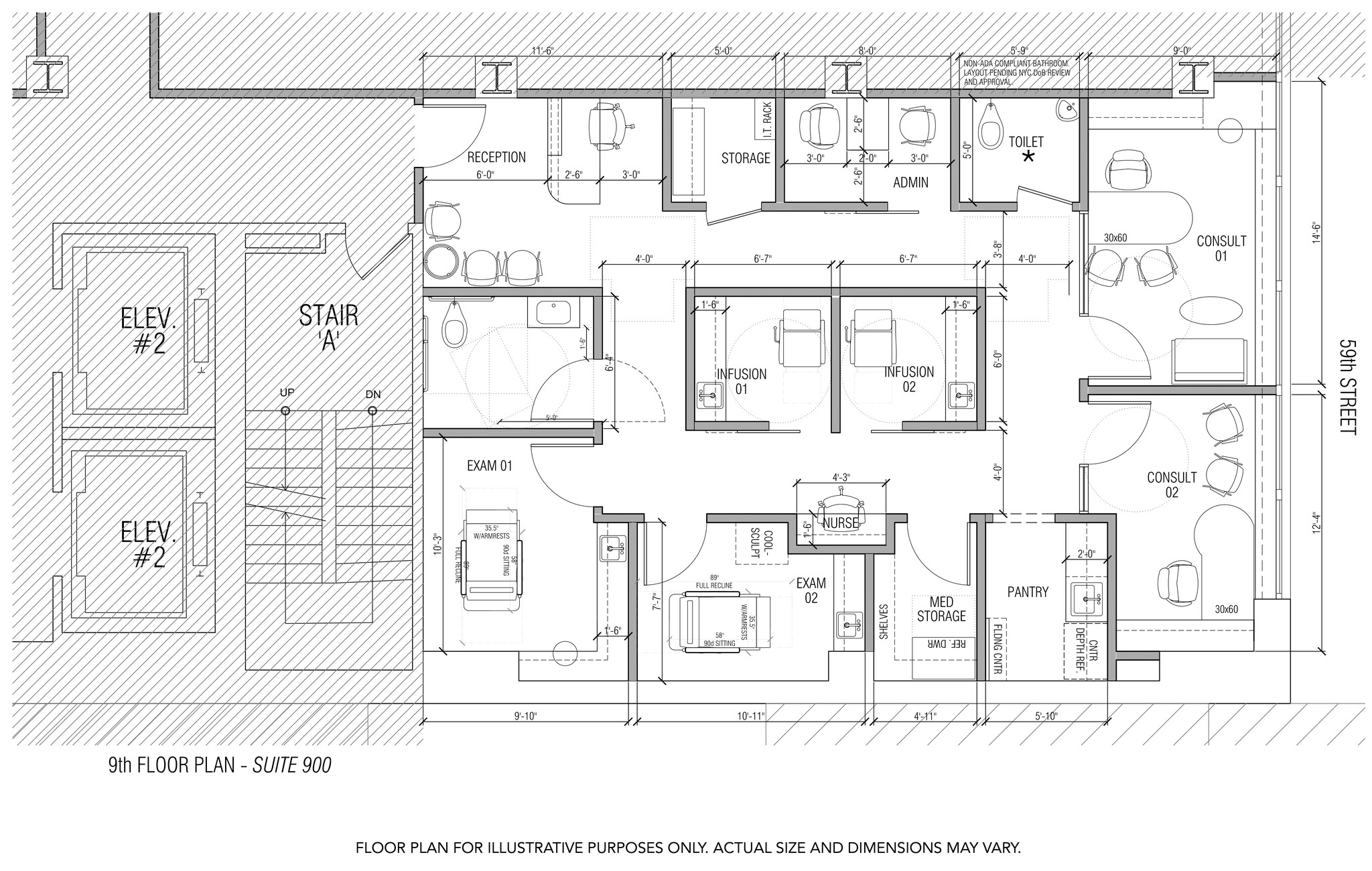 110 E 60th St, New York, NY for lease Floor Plan- Image 1 of 8