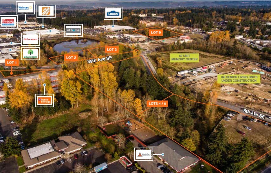 5th SE & 39th SE, Puyallup, WA for sale Aerial- Image 1 of 1