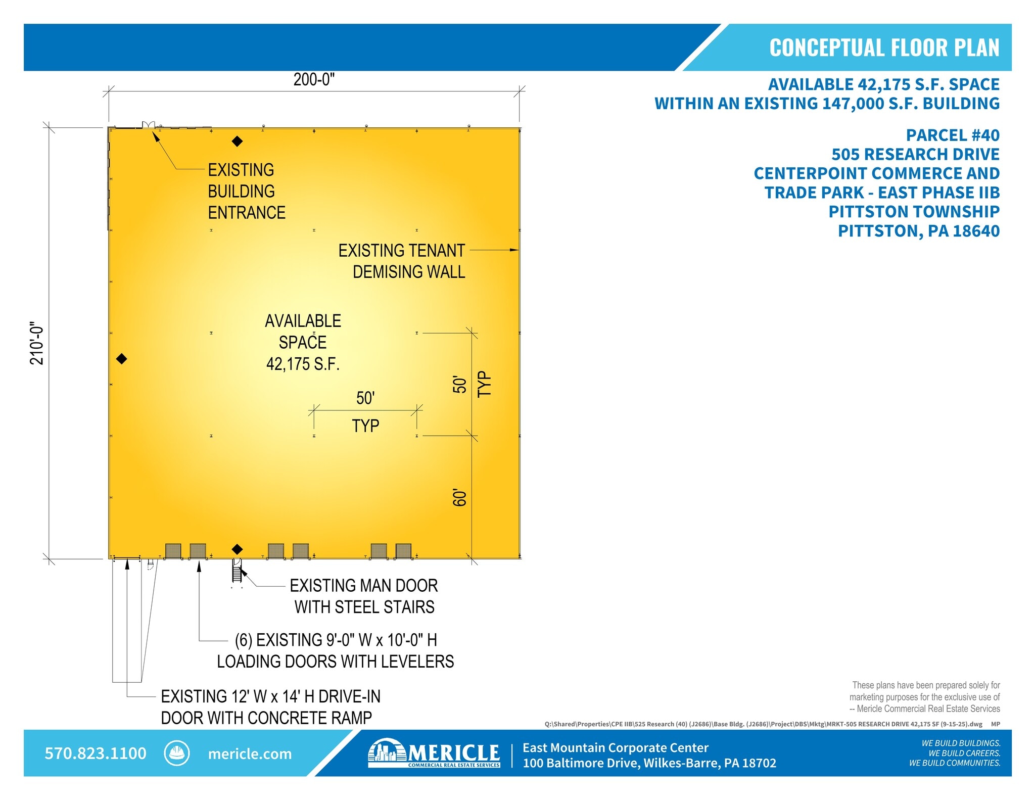 525 Research, Pittston Township, PA for lease Site Plan- Image 1 of 7