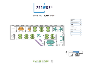 250 W 57th St, New York, NY for lease Floor Plan- Image 1 of 8