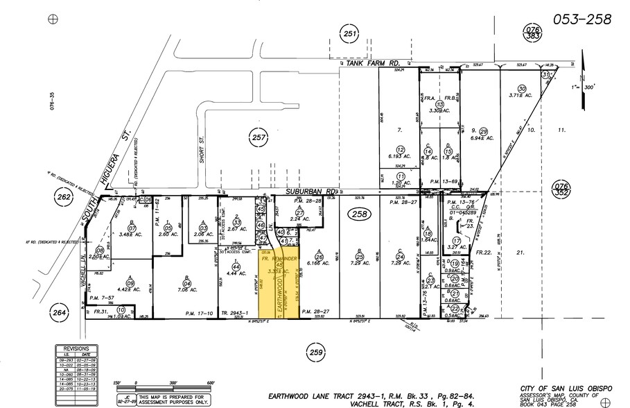 Earthwood Ln, San Luis Obispo, CA for sale - Plat Map - Image 1 of 7