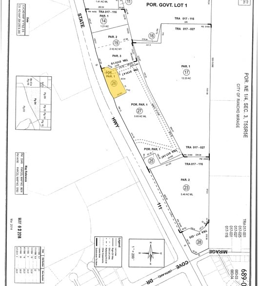 State Highway 111, Rancho Mirage, CA for sale - Plat Map - Image 2 of 2
