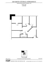 100 N Central Expy, Richardson, TX for lease Floor Plan- Image 1 of 4