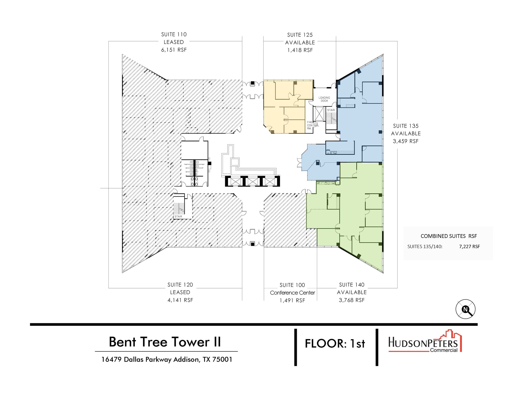 16479 Dallas Pky, Addison, TX for lease Floor Plan- Image 1 of 12