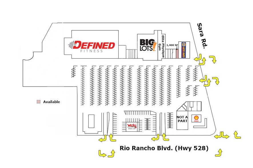 1600-1690 Rio Rancho Blvd SE, Rio Rancho, NM for lease - Site Plan - Image 2 of 7