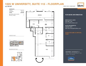 1705 W University Dr, Tempe, AZ for lease Floor Plan- Image 1 of 1