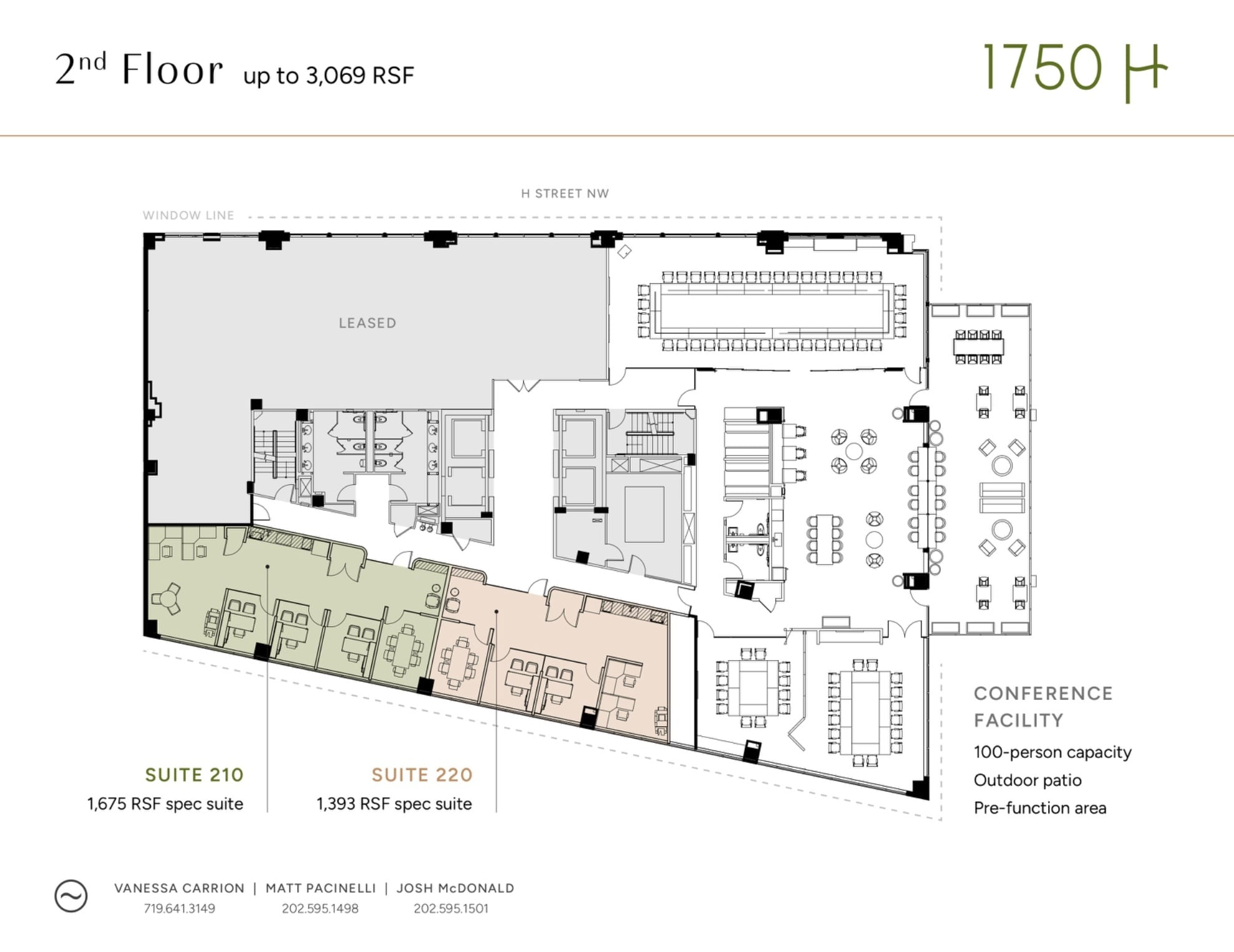 1750 H St NW, Washington, DC for lease Floor Plan- Image 1 of 5