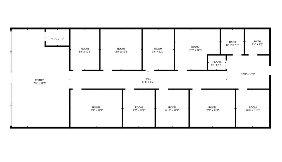 8016-8020 N May Ave, Oklahoma City, OK for lease - Floor Plan - Image 2 of 4