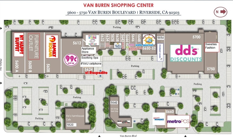 5600-5750 Van Buren Blvd, Riverside, CA for lease - Site Plan - Image 1 of 1