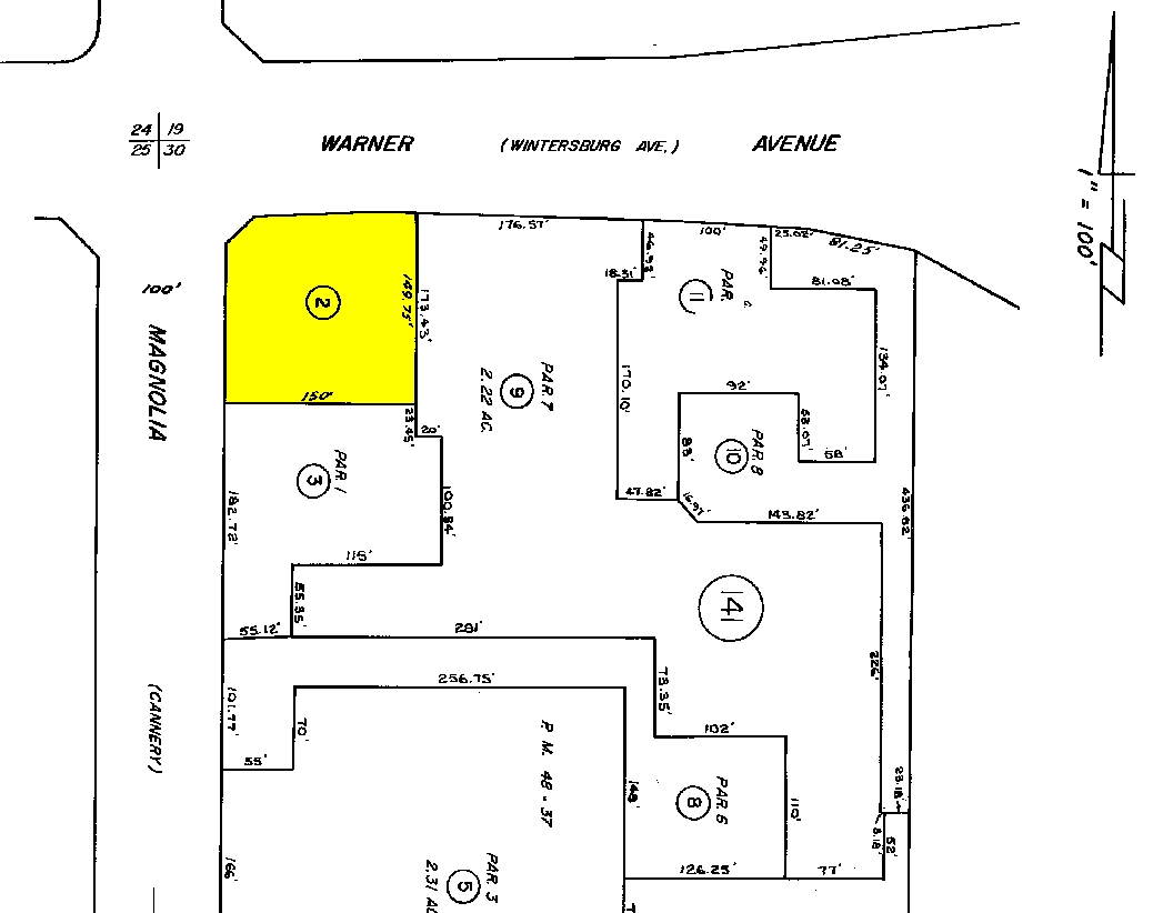 9025 Warner Ave, Fountain Valley, CA for sale Plat Map- Image 1 of 1