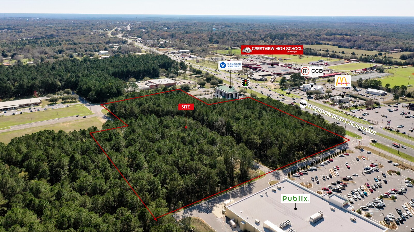 Highway 85 & Airport Road, Crestview, FL 32539 Grocery Anchored