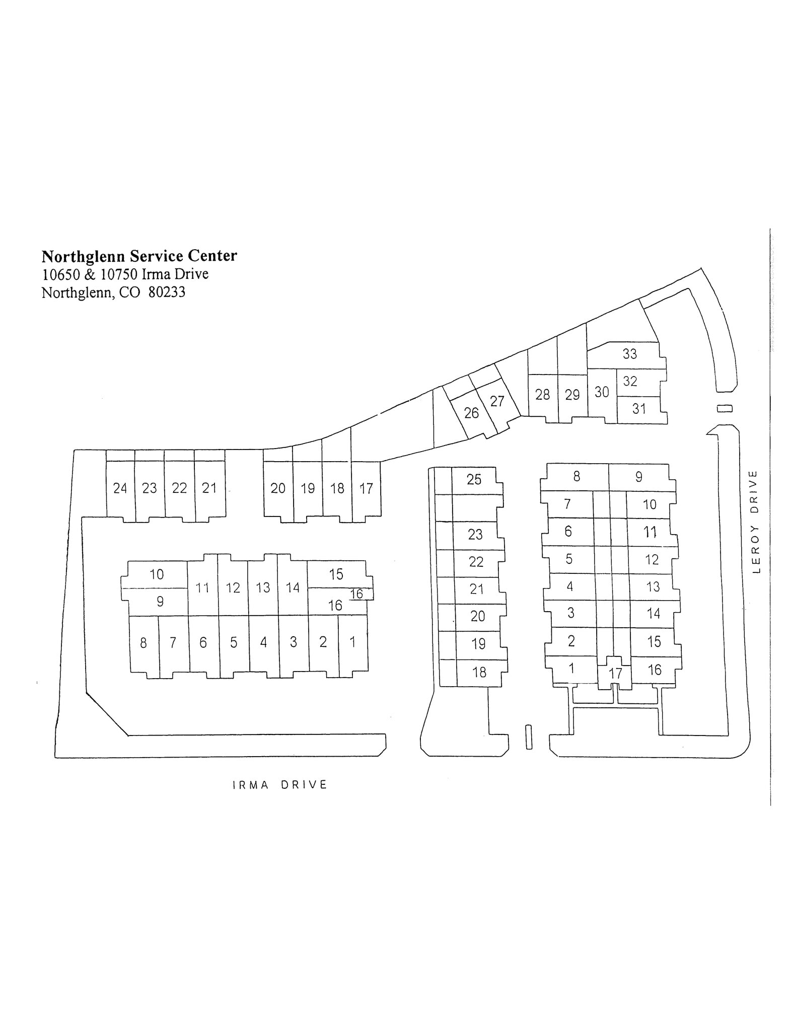 10650-10750 Irma Dr, Northglenn, CO for lease Site Plan- Image 1 of 1