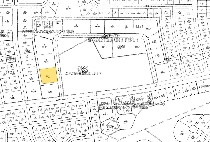 1217-1239 Kass Cir, Spring Hill, FL for lease - Plat Map - Image 3 of 7